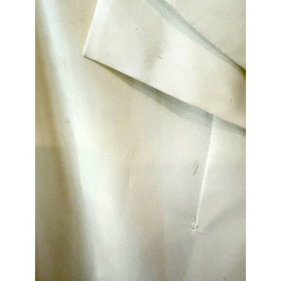 TAHARI PLEAT FRONT XS BLOUSE IN IVORY - Picture 9 of 10